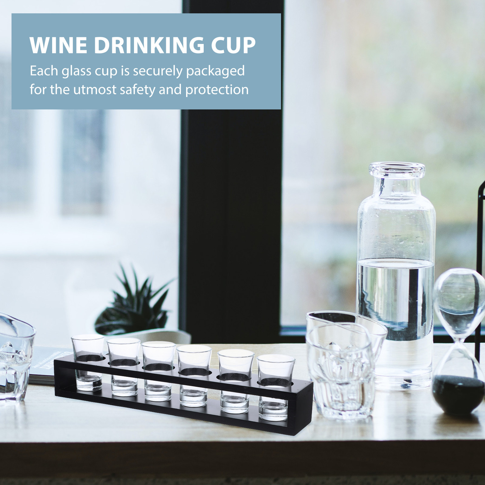 1Set Elegant Glass Wine Cup Se - Home Bar Set recension och pris