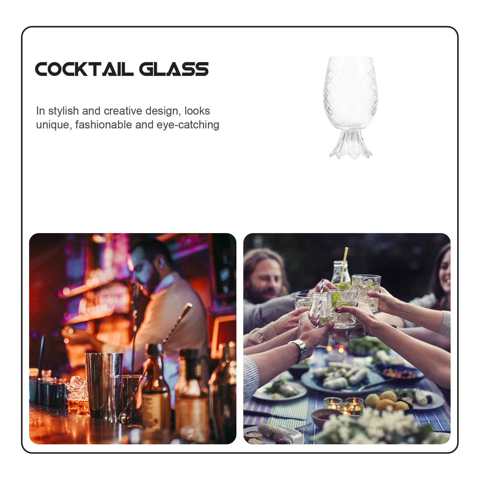 Premium Pineapple-Shaped Cockt - Home Bar Set recension och pris