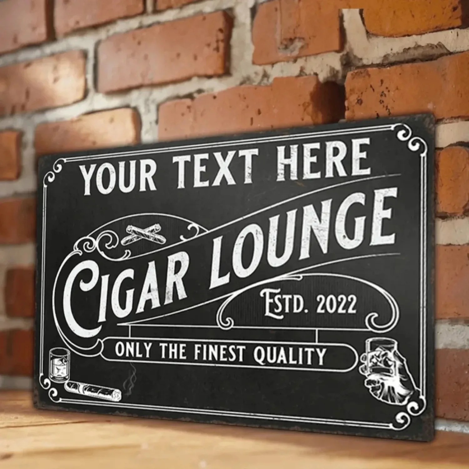 CIFbuy Customizable Cigar Alum - Home Bar Lounge recension och pris